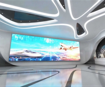 Modern Exhibition Hall-ID:677207957