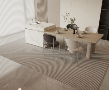 Modern Wabi-sabi Style Dining Table And Chairs-ID:273641113