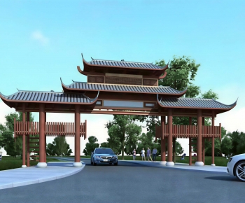 New Chinese Style Decorated Archway-ID:281090755