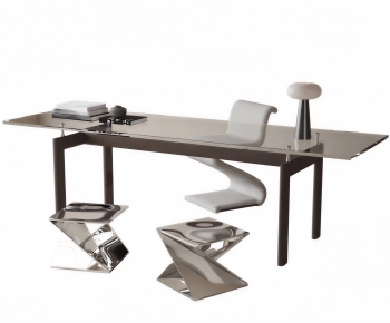 Modern Computer Desk And Chair-ID:835016016