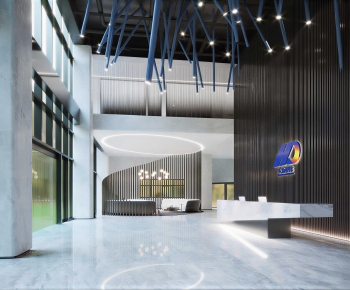 Modern Office Reception Desk-ID:136286976