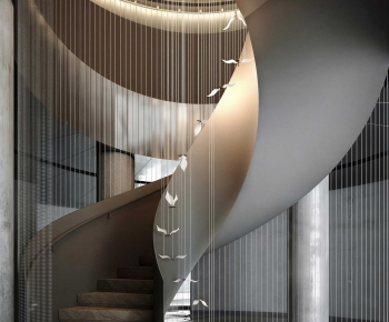 Modern Rotating Staircase-ID:127262125