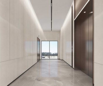 Modern Office Elevator Hall-ID:650326979