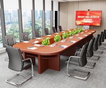 Modern Office Desk And Chair-ID:125411993