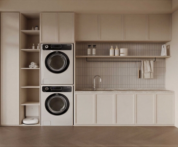 Modern Laundry Cabinet-ID:352516898