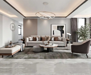 Modern A Living Room-ID:887562048
