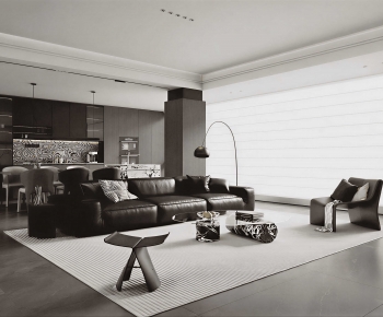 Modern A Living Room-ID:551640037