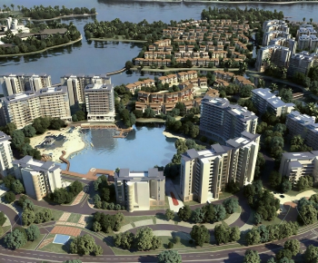 Modern Architectural Bird's-eye View Planning-ID:222266917