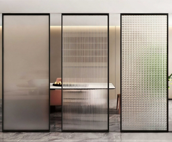 Modern Glass Screen Partition-ID:453219898