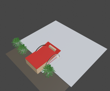 Modern Cartoon House-ID:884674079