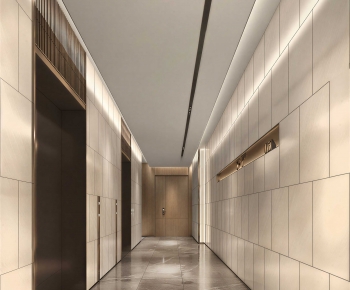 Modern Office Elevator Hall-ID:420128118