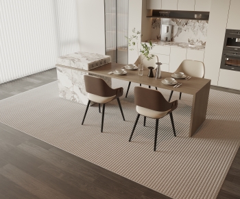 Modern Dining Table And Chairs-ID:344774965