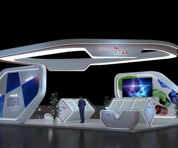 Modern Exhibition Hall-ID:483449947