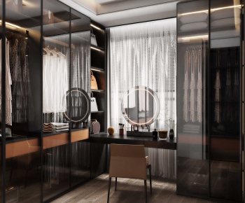 Modern Clothes Storage Area-ID:416874893