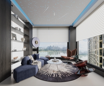 New Chinese Style Leisure Balcony-ID:342092047