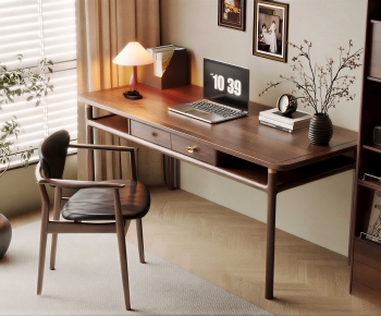 Modern Computer Desk And Chair-ID:834203967