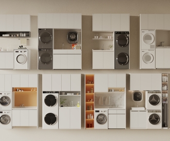 Modern Laundry Cabinet-ID:147425899