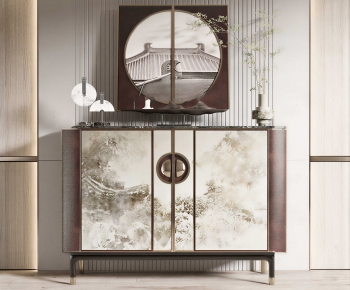 New Chinese Style Side Cabinet-ID:812496908