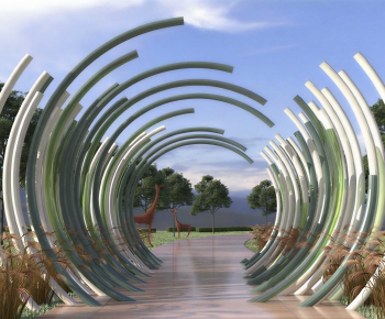 Modern Park Landscape-ID:416224969