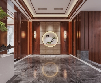 New Chinese Style Hallway-ID:127791886