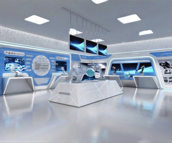 Modern Exhibition Hall-ID:598761087