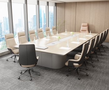 Modern Office Desk And Chair-ID:367010127