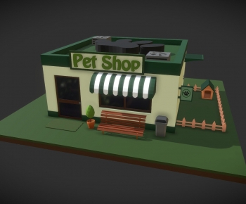 Modern Cartoon House-ID:325597057