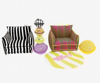 Modern Single Sofa-ID:395257001