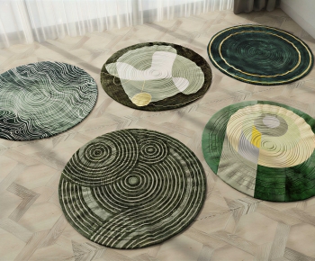 Modern Circular Carpet-ID:985878947