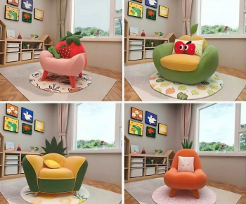 Modern Single Sofa-ID:704132083