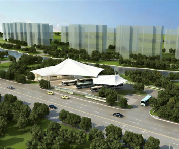 Modern Architectural Bird's-eye View Planning-ID:263739115