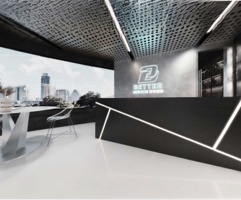 Modern Office Reception Desk-ID:104254013