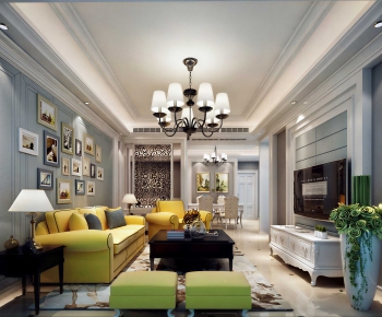Modern A Living Room-ID:214399105