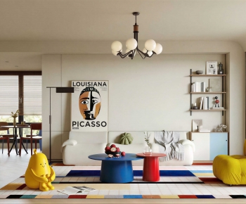 Modern A Living Room-ID:701128019