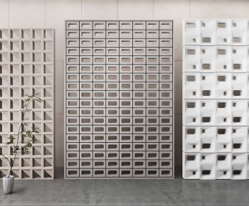 Modern Cement Brick Screen Partition-ID:423926128