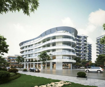 Modern Appearance Of Commercial Building-ID:815175068