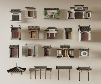 New Chinese Style Chinese Style Door-ID:267741921