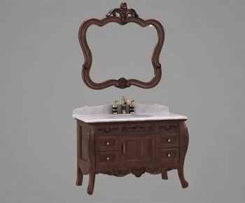 European Style Bathroom Cabinet-ID:168571001