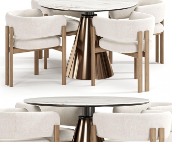 Modern Dining Table And Chairs-ID:877794035