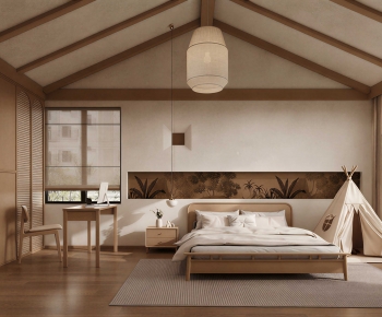 New Chinese Style Bedroom-ID:348067058