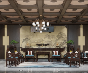 Chinese Style A Living Room-ID:420097115