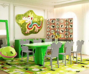 Modern Dining Table And Chairs-ID:718390974