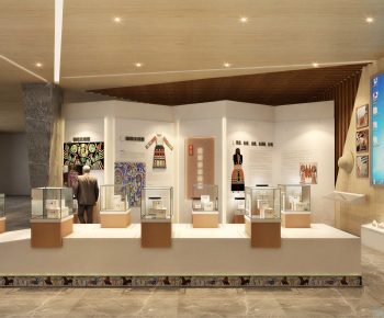 Modern Exhibition Hall-ID:570751916