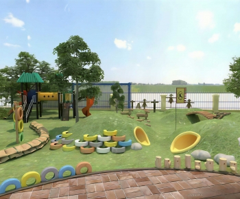 Modern Park Landscape-ID:685820647