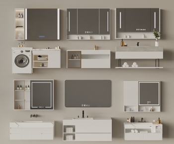 Modern Bathroom Cabinet-ID:156423091