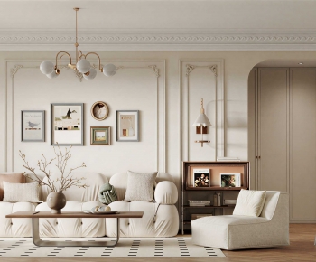 French Style A Living Room-ID:593786007