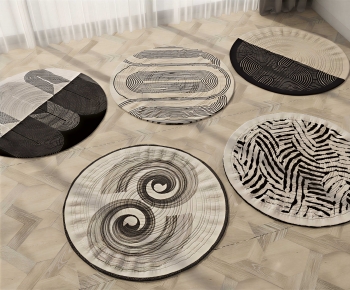 Modern Circular Carpet-ID:338282119