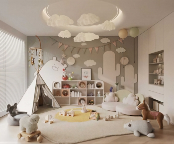 Modern Children's Room Activity Room-ID:350595008