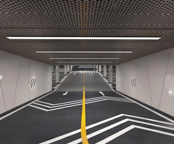 Modern Underground Parking Lot-ID:702521094