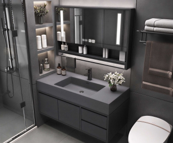 Modern Bathroom Cabinet-ID:556965118